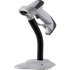 Lecteurs de Code-barres EFB Elektronik KP1101: Advanced Plus Lecteur de code-barres 1D filaire 1D laser noir/gris scanner à main avec pied USB, RJ45, RS232