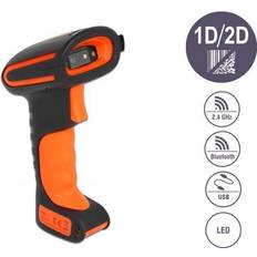 Barcode-Scanner DeLock stregkodescanner bærbar 120 scanninger/sek. afkodet USB, RF(2.4GHz) Bluetooth 4.1 (90507)