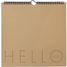 Design Letters Wall Calendar 2023, Beige