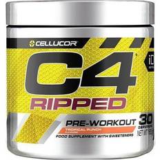 Pre-Workout Cellucor C4 Ripped Pre-Workout Booster Tropical Fruit Punch Beverage Powder For