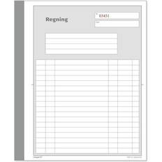 Regningsblok Mayland Regningsblok 2x50bl 148x200mm 10 blokke