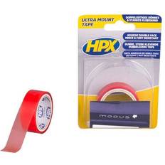 HPX ultra dobbeltklæbende tape klar 19mm x 1,5m