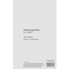 Regningsblok Mayland Mayland Regningsblok med afgift 100 blade 126x200mm
