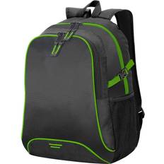 Osaka Basic Backpack Rucksack Bag (30 Litre) (Pack of 2) (One Size) (Black/Green)