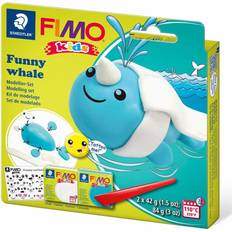 Turkosa Polymerlera Staedtler Fimo Kids Model Set Funny Whale