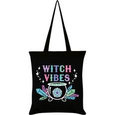 Grindstore Bolsa de tela Witch Vibes Negro