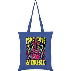 Fabric Tote Bags Grindstore Peace, Love & Music Tote Bag