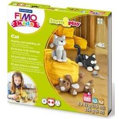 Sort Polymer-ler Staedtler FIMO kids 8034 Set "Cat"