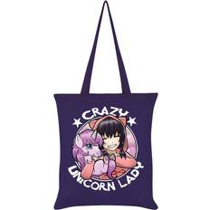 Grindstore Crazy Unicorn Lady Tote Bag Violet