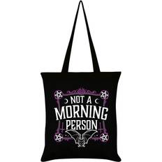 Svarte Stoffvesker Grindstore Not A Morning Person Tote Bag