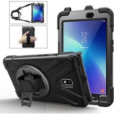 eSTUFF samsung galaxy tab active 2 black defender case. raised es6818