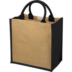 Naturfarvet Muleposer Bullet Chennai Jute Gift Tote (30 x 19 x 30cm) (Natural/Solid Black)