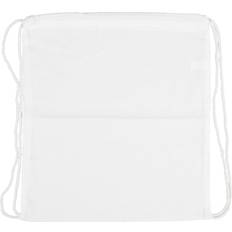 Creativ Company Drawstring bag, size 37x41 cm, 130 g, white, 1 pc