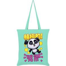 Verde Borse di stoffa Borsa Handa Panda You Can Do It Verde