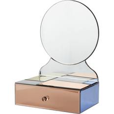 Beige Smykkeskrin 24.se Smykkeskrin med spejl
