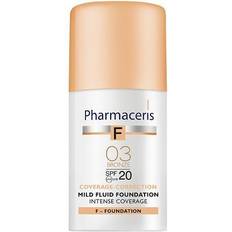 Pharmaceris F Coverage-Correction, delikatny fluid intensywnie kryjący, 03 Bronze, SPF20, 30 ml