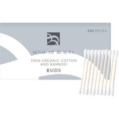 Billiga Bomullspinnar Sense Of Beauty 100% Organic Cotton And Bamboo Buds 200 pcs