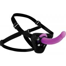 XR Brands Navigator Silikone G-Punkt Dildo med sele