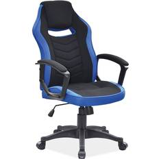 Chaises de jeu Fauteuil de gaming pivotant sur roulettes CAMARO Bleu Noir H 106 x L 59 x P 49 cm