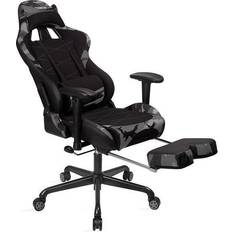 Songmics Chaises de jeu Songmics Breathable Mesh Fabric Black Camo Gaming Chair