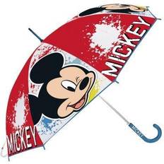 Paraply Mickey Mouse Happy smiles Rød Blå (Ø 80 cm)