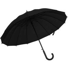 vidaXL Parapluie Automatique Parapluie de Mariage Golf Promenade Marche Prise de Photo Jardin Extérieur Résistant à l'Eau Noir 105 cm