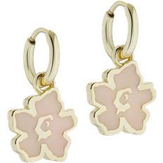 Ted Baker Larli Magnolia Lillifora Huggie Earrings - Gold/Pink