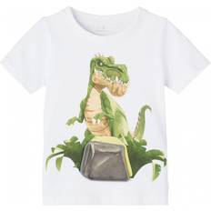 Malte Name It Gigantosaurus Malte T-shirt - Bright White (13199876)