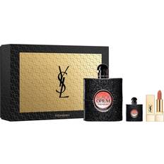 Black opium gift set Yves Saint Laurent Black Opium Gift Set EdP 90ml + Rouge Pur Couture Lipstick #70 + EdP 7.5ml