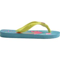 Turquoise Flip Flops Children's Shoes Havaianas Kid's Fantasy Flip Flop - Light Blue/Neon