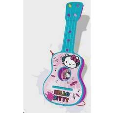 Legetøjsguitarer på tilbud Hello Kitty Børne Guitar Blå Pink 4 Snore