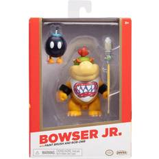 Bowser figur JAKKS Pacific Bowser Jr with Paint Brush & Bob Omb