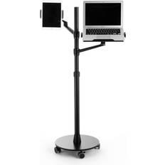 WERGON Tristan Justerbar Alu holder med hjul Laptop 10-17" Tablet 4-14" H:83-130cm Sort