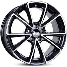 18" - Alufelge Autofelgen Mam MAM A5 Black Front Polished Alufælge