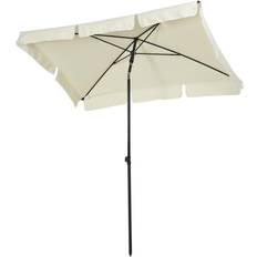 Sun parasol OutSunny Sun Umbrella Parasol Cream White