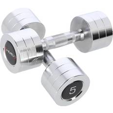 Hantlar 2 x 5 kg HMS Chrome dumbbells 2x5 kg CHD05