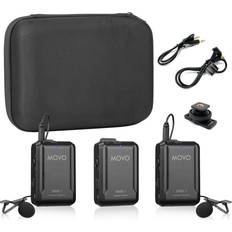 Movo WMX-1-DUO Wmx-1 Dual 2.4ghz Wireless Lavalier Microphone System