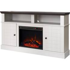 Electric fireplace tv stand with remote Teamson Home Eliana TV Bench 60x33.3"