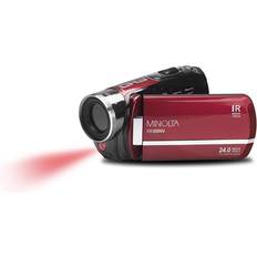 Night vision Minolta MN88NV Full HD 24MP 3" Touchscreen Night Vision Camcorder, Red