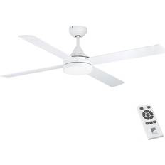 Valkoinen Kattotuulettimet Eglo TRINIDAD ceiling fan & light milky