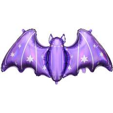 Violet Ballons Animaux & Personnages PartyDeco Ballon Géant Chauve-Souris (96,5 cm) Violet