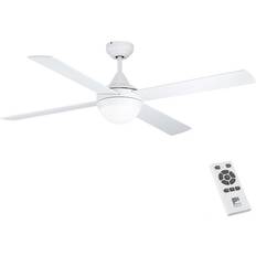 Ceiling fan with light Eglo VARADERO ceiling fan & light white painted