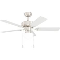 Wit Plafondventilatoren Eglo CADIZ ceiling fan & light white