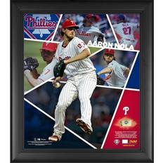 Fanatics Philadelphia Phillies Aaron Nola Framed Impact Player Collage with a Piece of Game-Used Baseball Limited Edition of 500