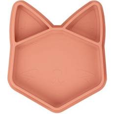 Babymoov Eats' ISY Silicone Suction Animal Plate Terracotta Fox