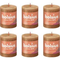 Bolsius Kynttilät Bolsius 4x Rustic Pillar Spice Brown Home Holiday