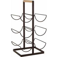 Bronze Wine Racks Premier Housewares Vertex Bronze Powder Coat 6 Bottle Wine Rack