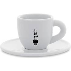 Hvite Mokkabryggere Bialetti Moka cup Omino w. saucer