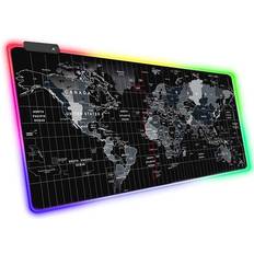 Verk Group Världskarta XXL Gaming-musmatta RGB