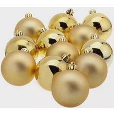 Goud Decoratieve items 12 Kerstballen Licht Goud 6 cm